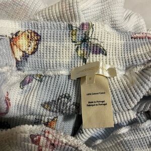 Loveshackfancy *never worn* White and Multicolor Butterfly Knit Sweatpants